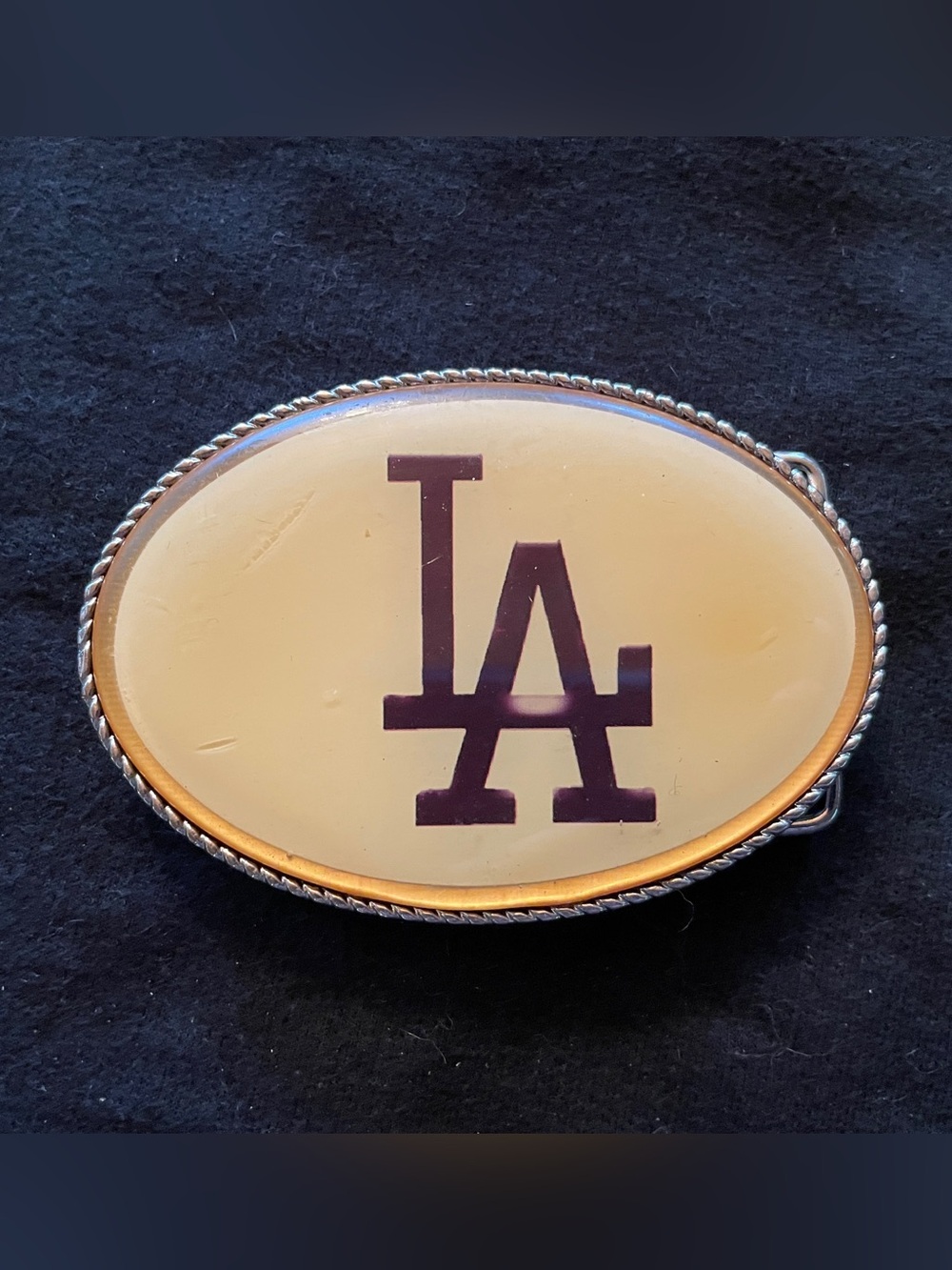 Vintage Light-up LA Dodgers Belt Buckle